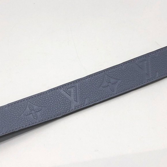 LOUIS VUITTON  MonogramEmpreinte Ceinture-Gracieux belt blue - Picture 7 of 9